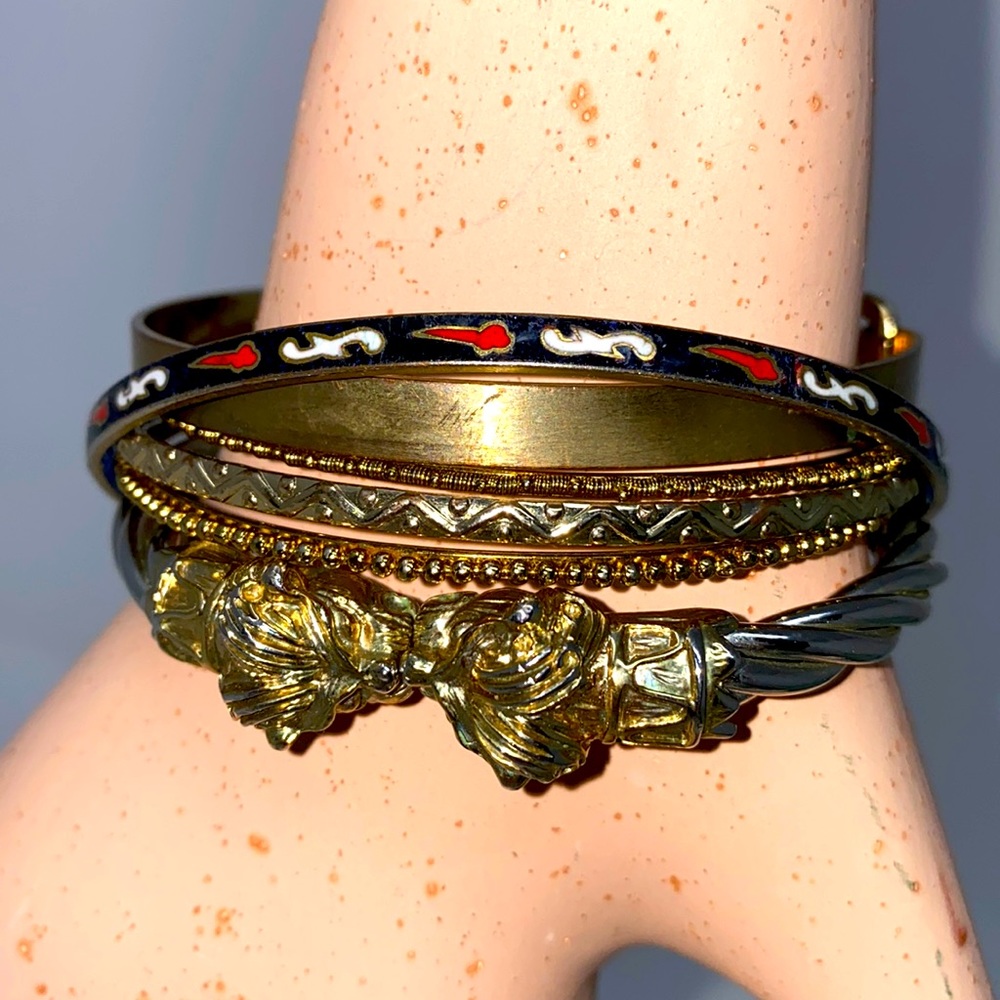 6 Gold Tone/Gold‎ Plated Bracelets